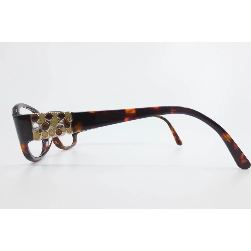 Sol by Daisy Fuentes 106P 024 Brown Tortoise Rectangular Eyeglasses Frames 135